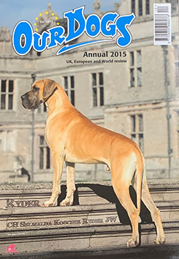 OUR DOGS ANNUAL 2015 - WITH WORLDWIDE POST 27.50 total inc p&p