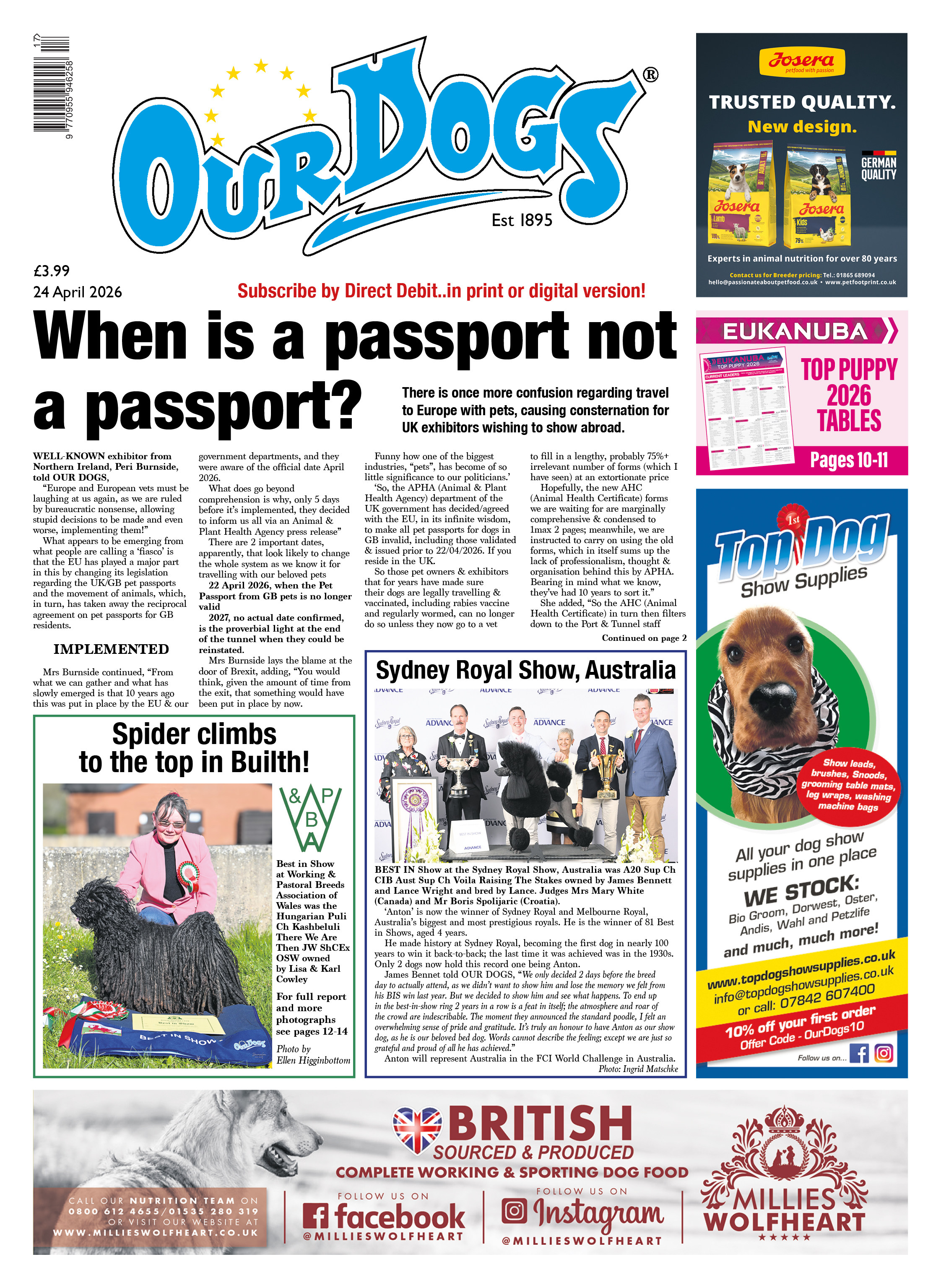 OUR-DOGS 24TH APRIL 2026